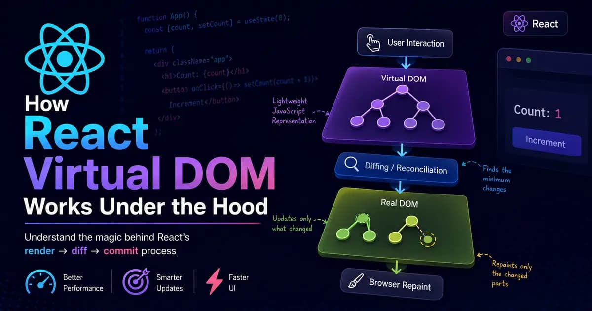 How React Virtual DOM works under the Hood